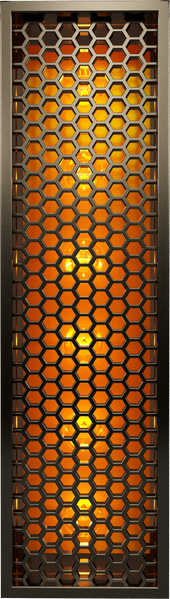 letter I of the alphabet in grid 3d render